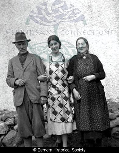 Mary Gillies, Angus Macdonald and their daughter Annabella Macdonald