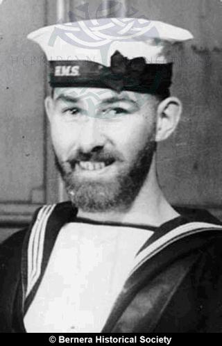 Donald C Macdonald, 11 Kirkibost in Naval uniform