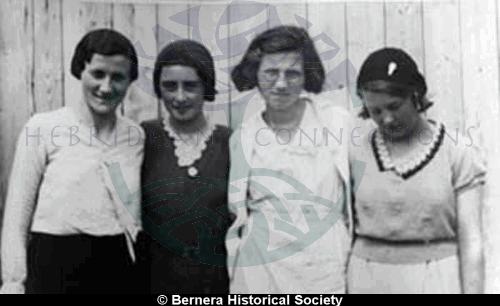 Four young women from Bernera