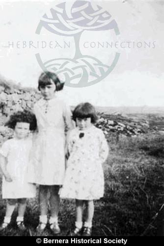 Three Macdonald girls from 11 Kirkibost