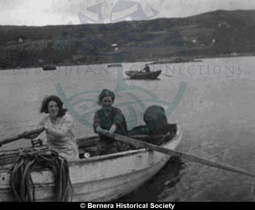 Two ladies in a rowing boat