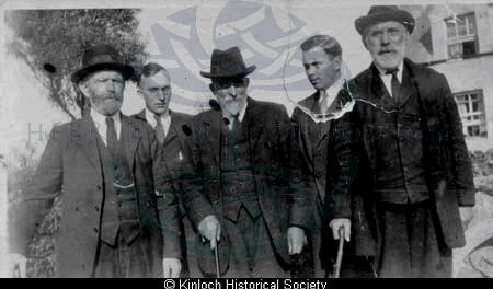 Group of five men outside 5 Balallan