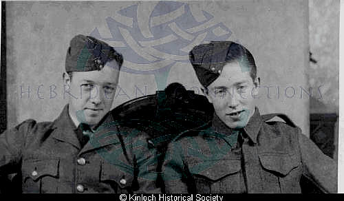 Two brothers from Balallan in military uniform