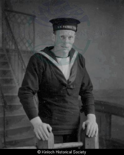 Duncan Macdonald, 8 Balallan in Naval uniform