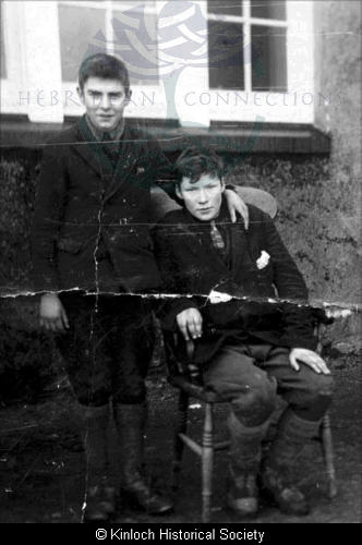 Two schoolboys from Laxay
