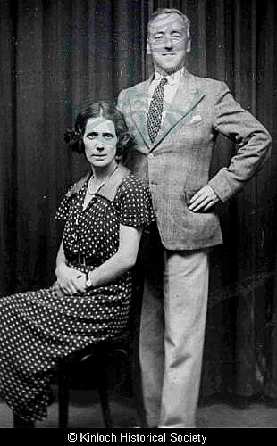 Annabella Morrison, 21a Laxay with her husband Samuel Wallace, Glasgow