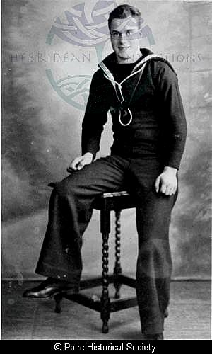 Murdo Macleod, Hillside, Cromore in Naval uniform