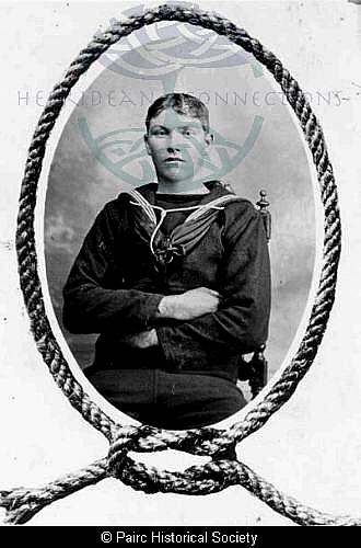 Iain Macarthur, 8 Cromore in Naval uniform