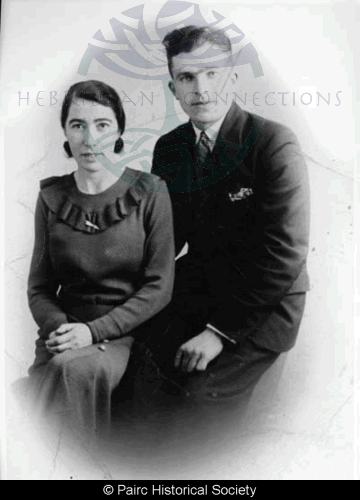 Colina Matheson, 30 Gravir with husband Donald