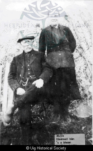 Donald Macleod and his wife Kirsty, Aird Uig