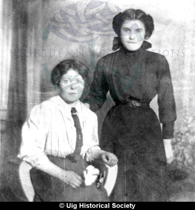 Marion Macleod and Mary Macleod  in portrait.; Marion Macleod and Mary Macleod  in portrait