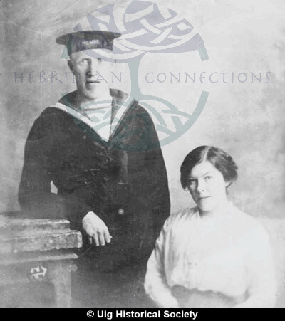 Sailor Kenneth Macdonald with Hughina Macleod