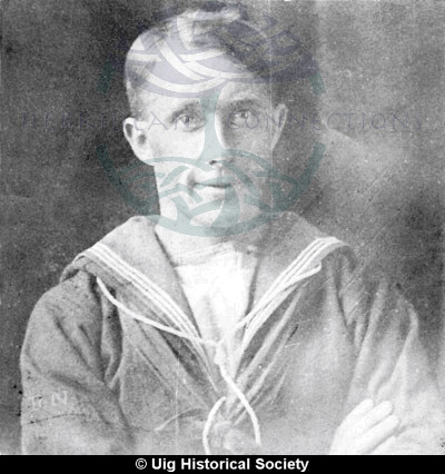 Peter Macdonald as a young sailor