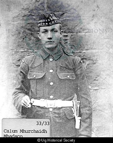 Malcolm Matheson in uniform